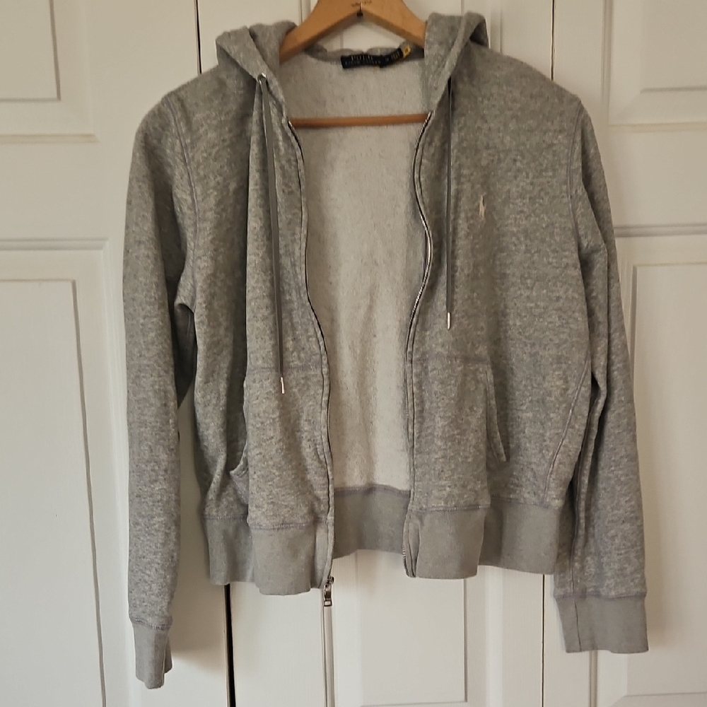 Polo by Ralph Lauren Heather Gray Zip-Up Hoodie - Picture 5 of 9